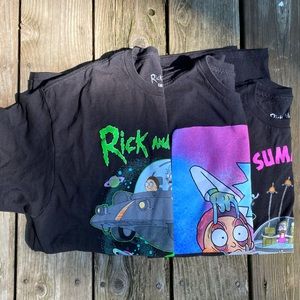 Bundle of 3 Rick & Morty Tee Shirts Size L  NEW